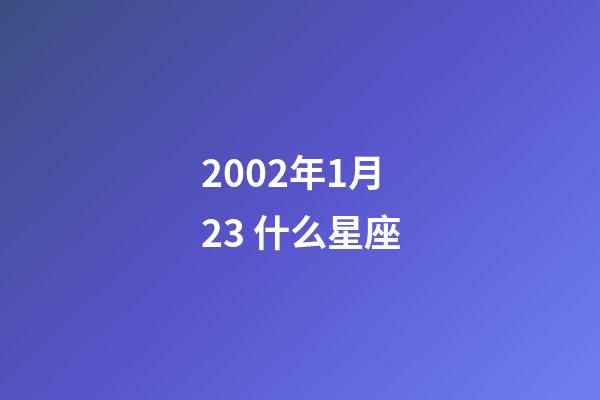 2002年1月23 什么星座-第1張-星座運勢-玄機派